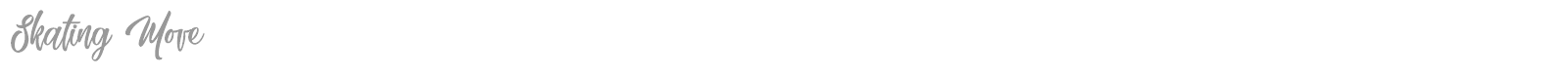 Skating Move font preview